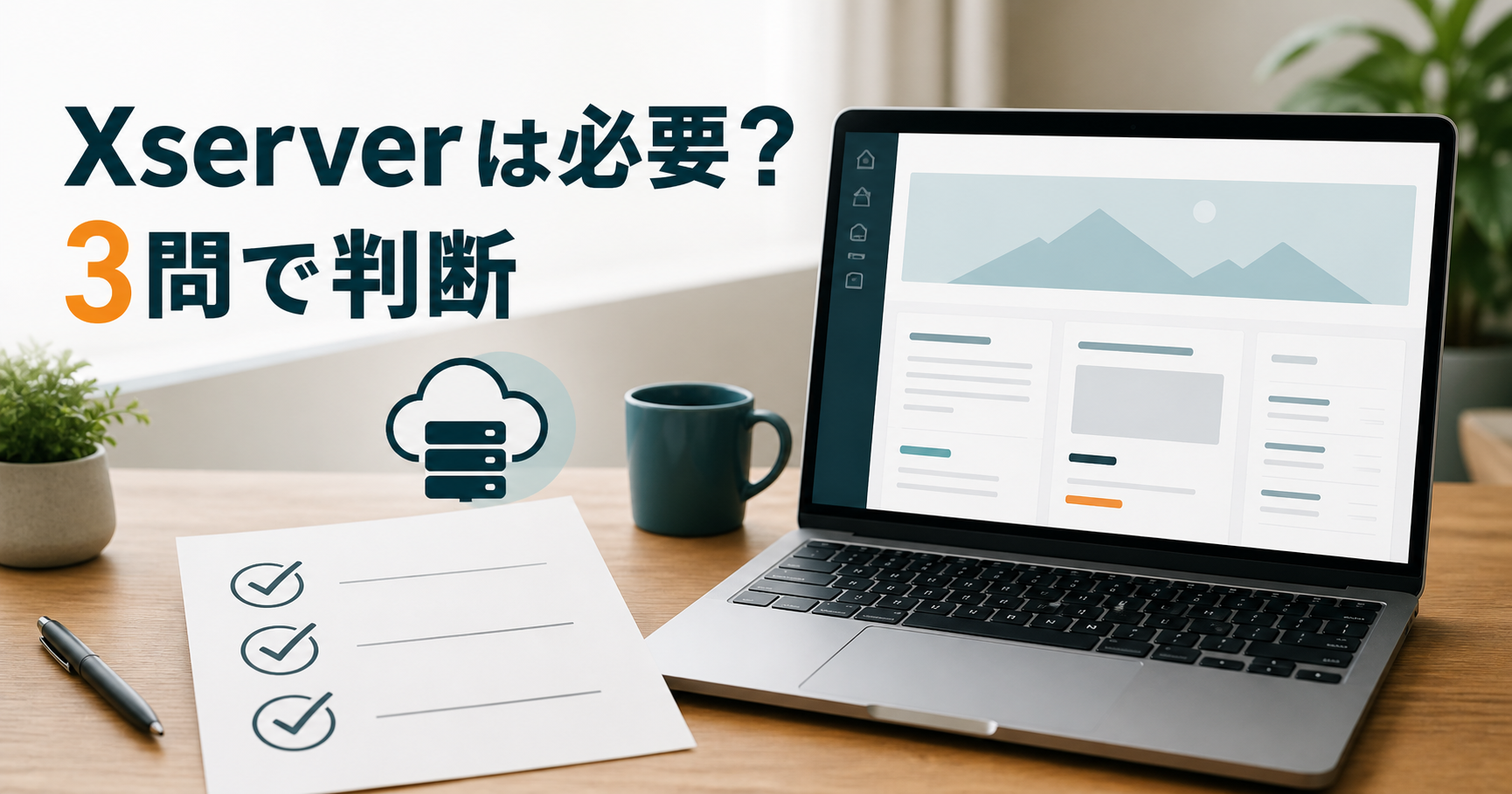 Xserverが必要かを3問で判断する契約前チェック
